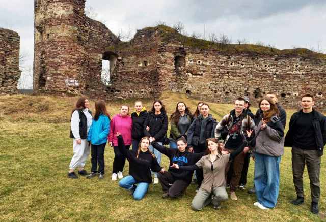 На руїнах замку у Бучачі